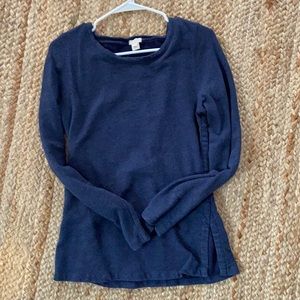 J.Crew Factory Womens Navy Sweatshirt. Size M.